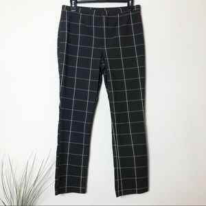 Free People Gray Plaid Pants